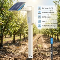 Sonda de Suelo Solar XiaomaIOT WATCHMAN 4G, Elementos de Detección de Humedad, Temperatura, NPK, PH, EC, Salinidad, Sensor de Suelo de 10/20/30/40/60 cm