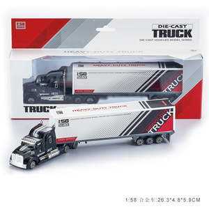 Logo personnalisé 1/58 roue libre moulé sous pression voiture véhicules coulissant métal <span class=keywords><strong>camion</strong></span> <span class=keywords><strong>de</strong></span> fret enfants Construction conteneur <span class=keywords><strong>camion</strong></span> jouet - Product Image 2