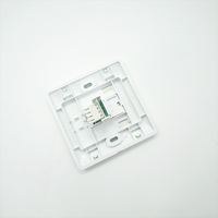 Placa de pared RJ45 tipo 86, placa frontal de red de un, dos o cuatro puertos, placa de pared de red RJ45 de PC ABS