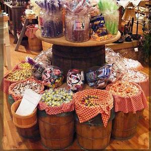 Rustikalen design große holz barrel displays lebensmittel lagerung barrel - Product Image 4