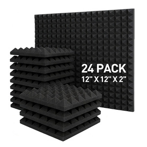 Paneles Acústicos de Espuma Piramidal Modernos, Resistentes al Fuego, Baldosas de Espuma Acústica, Reducción de Ruido, Espuma de PU para Hoteles, Estudios de Grabación, Cines - Product Image 3