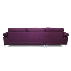 Elegante divano convertibile divano in velluto <span class=keywords><strong>viola</strong></span> soggiorno divano set mobili con letto in esso - Product Image 3