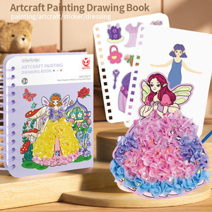 <span class=keywords><strong>Libro</strong></span> <span class=keywords><strong>de</strong></span> imágenes <span class=keywords><strong>de</strong></span> princesa, rompecabezas, papel <span class=keywords><strong>de</strong></span> calidad, pintura DIY, vestido <span class=keywords><strong>de</strong></span> niña hecho a mano, pegatina, diseño creativo <span class=keywords><strong>de</strong></span> Poke, juguetes <span class=keywords><strong>de</strong></span> pasta para niños - Product Image 3