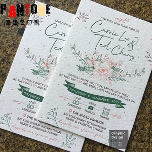 Tarjeta de Invitación de Boda de Papel de Algodón de Lujo RTS, Entrega en <span class=keywords><strong>5</strong></span> Días, Hermoso Diseño con Lámina Dorada, Encuadernación Perfecta - Product Image 4