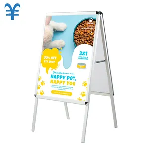 Double Side A-frame Snap Open Sign A1 Advertising Poster Display Board Stand A Frame