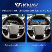 Tableau de bord numérique de voiture de 13 pouces pour Chevrolet Tahoe Suburban GMC Yukon 2014-2020, compteur de vitesse numérique, tableau de bord
