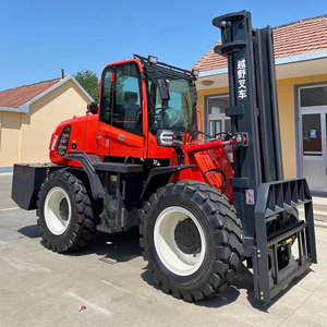 סין מחוץ לכביש מלגזה הספק המפעל משק <span class=keywords><strong>5t</strong></span> 6t 4x4 מיני דיזל המפרק רב תכליתי שטח קשה מלגזה למכירה - Product Image 6