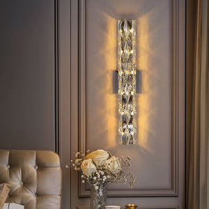 Lámpara de Pared LED de Cristal de Lujo Ligero, Superventas Transfronteriza, para Dormitorio, Sala de Estar, Escalera - Sensación de <span class=keywords><strong>Alta</strong></span> <span class=keywords><strong>Gama</strong></span> - Product Image 2