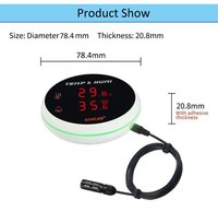Capteur de température et d'humidité WIFI avec alarme, sonde de 3 m, surveillance à distance via application, automatisation de la maison intelligente, thermomètre hygromètre Tuya