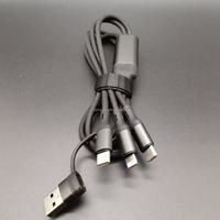 Cable de Carga Rápida de Alta Calidad de 100W, Negro, Trenzado de Nailon, 5A, con Conductor de Cobre Puro para iPhone 17/18, Computadora y Auriculares