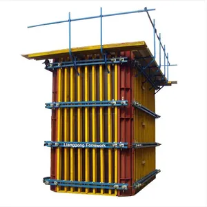 Kayu balok beton Formwork konstruksi untuk sistem Formwork dan cetakan beton Edge plate Formwork untuk Panel Beton Dinding