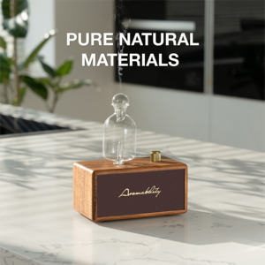 Diffuseur de pulvérisation sans eau de conception de maison haut de gamme rétro en bois d'usine Diffuseur d'huiles essentielles sans eau de bureau - Product Image 5