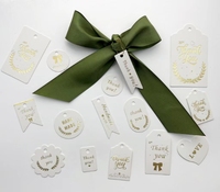 Vente directe d'usine bijoux personnalisés de haute qualité Logo étiquette luxe petite étiquette produit fait main atelier à domicile étiquette de produit