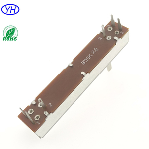 Mẫu miễn phí chất lượng hàng đầu 45mm <span class=keywords><strong>60mm</strong></span> Du Lịch 10K 50K 100k Ohm Carbon phim Stereo trượt chiết cho DJ - Product Image 2