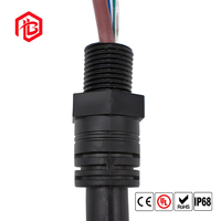 Connecteur étanche SR anti-traction IP65, presse-étoupe en nylon PA66 anti-pliage pour faisceau de câblage LED extérieur