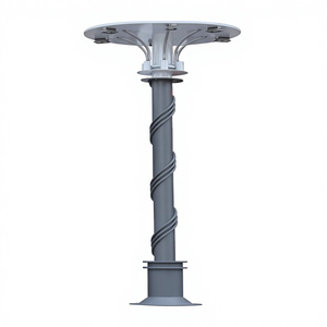 定制设计镀银 LED 灯带 IP65 防水鼓队长指挥棒浮雕棒苏格兰风格乐队铝制指挥棒 - Product Image 1