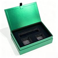 Boîte cadeau rigide personnalisée, boîte d'emballage de luxe pour ensemble cosmétique et soins de la peau, avec insert en mousse EVA, logo en estampage à chaud, boîte en papier rigide