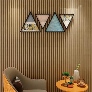 Revêtement mural intérieur de bonne qualité Décoration murale Panneaux composites en bois et plastique WPC Panneau mural cannelé <span class=keywords><strong>pour</strong></span> la décoration - Product Image 4