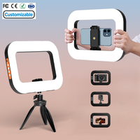 Lampe de poche avec anneau lumineux pour photographie extérieure éclairage LED diffusion en direct beauté caméra de bureau portable Flash lumière de studio téléphone