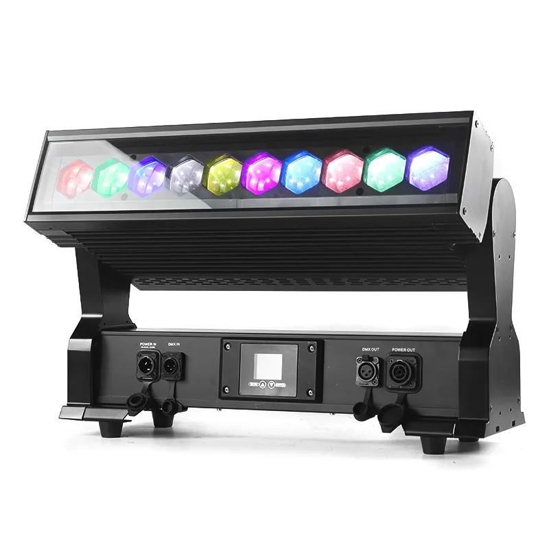 Luce mobile inclinabile professionale per esterni 10*40w Led Pixel RGBW Zoom DMX512 Seamless combina IP65 Stage Matrix Rainbow Chase Light