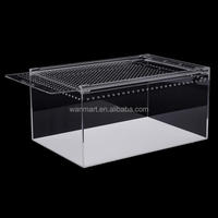 Boîte en acrylique Cage pour reptiles pour animaux de compagnie Boîte d'élevage en acrylique pour lézard