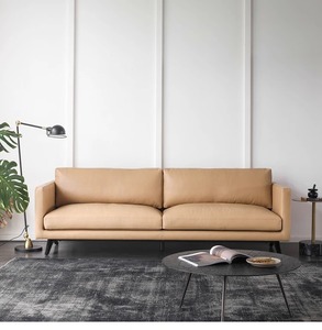 Ensemble de canapés en cuir nordique Design minimaliste italien moderne pour Convient aux salons familiaux, hôtels, appartements personnalisables - Product Image 3