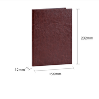 Porte-documents A4 en cuir pour activités professionnelles, réunions, signature de documents, porte-menu de restaurant avec LOGO