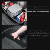 Boîte de rangement TPE pour coffre avant et arrière pour Tesla Model 3 Highland 2024, organiseur de coffre double couche supérieur et inférieur, accessoires