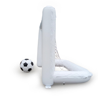 But de football gonflable portable d'extérieur en PVC, mini filet de cible pour l'entraînement au football, 160x80x105cm, pour les jeux de ballon des enfants