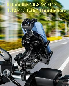 Giá đỡ điện thoại đa năng, chống nước, linh hoạt, gắn tay lái xe máy, kiểu X, hộp đựng đồ thể thao, hộp chứa nước - Product Image 6