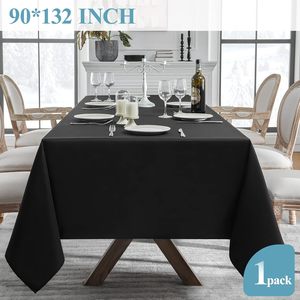 Custom Print logo <b>Rectangle</b> Black Polyester <b>Tablecloths</b> Party Banquet Wedding Stretch Spandex 6ft Table Cover Table Cloths - Product Image 5