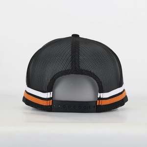 Gorras Trucker Personalizadas con Bordado Plano, Malla Lateral de Perfil Alto, Bordado a Mano, Tela Vaquera Negra, Unisex para Negocios y Playa - Product Image 5