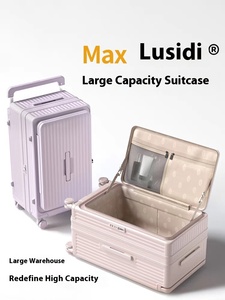 Valigia Personalizzata 2025 di Grande Capacità con Manico Largo e Ruote Girevoli, Leggera e Resistente in Materiale PC, Nuovo Bagaglio da Esportazione - Product Image 5
