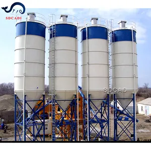 SDCAD marque profession 100 200 2000 tonnes silo en acier détachable type 3000 tonnes bloc vertical 100ton silo à ciment à vendre