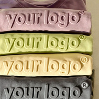 Camisetas con Logotipo Personalizado en Relieve, 100% Algodón, Impresión 3D, Estilo Urbano, Unisex, de Alta Calidad
