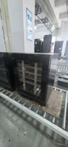 NE-403-12 Undercounter Built-in <b>Compressor</b> Precise Touch Control Thermostat Glass Door Wine Cooler Refrigerator - Product Image 5