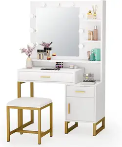 Free Delivery Sofa Floating Vanity Japanese Fancy Lights Around Mirror Portable Dressing Table