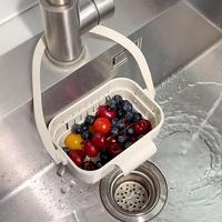 Panier d'égouttage multifonctionnel et détachable pour évier, passoire suspendue pour fruits, légumes et ustensiles