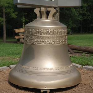 Antique Bronze Church <strong>Bell</strong> Large-Scale European Style Outdoor Metal Craft with Casting and Offset Printing for Sale - Product Image 4