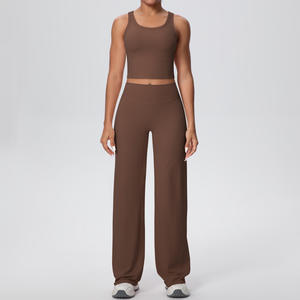 Hochwertiges <span class=keywords><strong>2</strong></span>-teiliges Fitness-Outfit für Damen Yoga-Bekleidung Set Hochelastisches Lauf- und Sport-Gym-Fitness-Set - Product Image 2