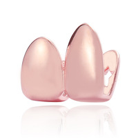 Grillz dentaire plaqué or 18 carats pour cosplay d'Halloween, bijoux dentaires personnalisés pour déguisement de fête, vente en gros