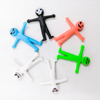 Mini figurines humaines multi-expressions extensibles en silicone, jouets sensoriels anti-stress, cadeaux de fête, 20 pièces/sac, pour enfants et adultes