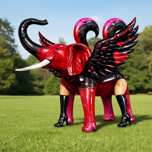 Elefante Inflable Gigante de Nuevo Diseño Multicolor Mutante y Elefante Inflable Personalizado con Tacones Altos para Adultos - Product Image 2