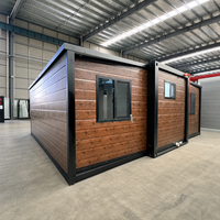 Villa préfabriquée de luxe à installation rapide, structure en acier, petite maison, solution de logement complète avec cuisine et salle de bain pour complexe hôtelier en pleine nature