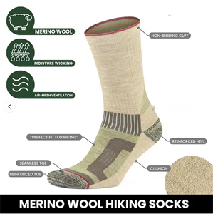 Chaussettes de randonnée et de trekking <span class=keywords><strong>en</strong></span> mélange de <span class=keywords><strong>laine</strong></span> <span class=keywords><strong>mohair</strong></span> certifiées RMS, chaudes et rembourrées, pour l'extérieur - Product Image 2