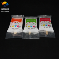 Sachets en plastique transparents thermoscellables pour bâtonnets glacés, conception personnalisée, imprimés sur mesure pour la crème glacée maison estivale