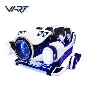 VART Fast Earning Funny Amusement VR Equipment Six-seat 9D Virtual Reality Roller Coaster Excitement Game Simulator For Sales