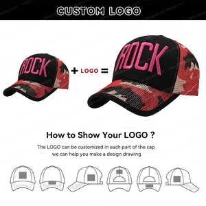 Gorra de Béisbol Bordada en 3D con Logotipo Personalizado, Estilo Rock, Ajustable, para Exteriores, Hip Hop, Deportiva, Vintage, Trucker, Snapback - Product Image 2