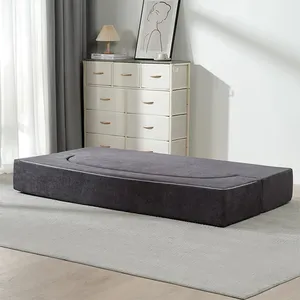 เตียงโซฟาสีดำอัดแน่นสบายดีไซน์ไม่เหมือนใครสำหรับเฟอร์นิเจอร์โรงแรม - Product Image 2
