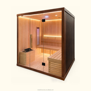 Sauna Tradizionale 2-in-1 con Pannello per Terapia a Luce Rossa 630-850nm, Lampada di Bellezza a Infrarossi, 200 LED, Combo per Cura della Pelle e Spa Domestica - Product Image 4